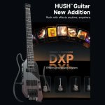products donner hush x pro smart travel guitar headless versatile preset midnight glow a166144