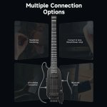products donner hush x pro travel guitar headless versatile preset black a166136