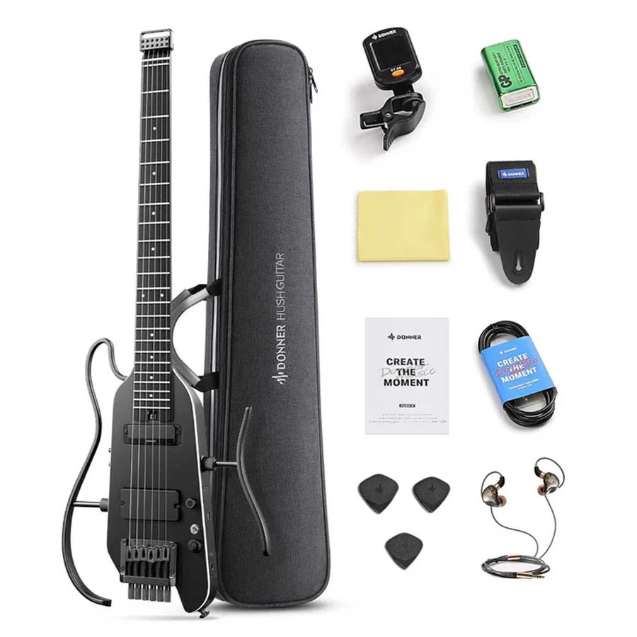products donner hush x pro travel guitar headless versatile preset black a166137 products donner hush x pro travel guitar headless versatile preset black a166137