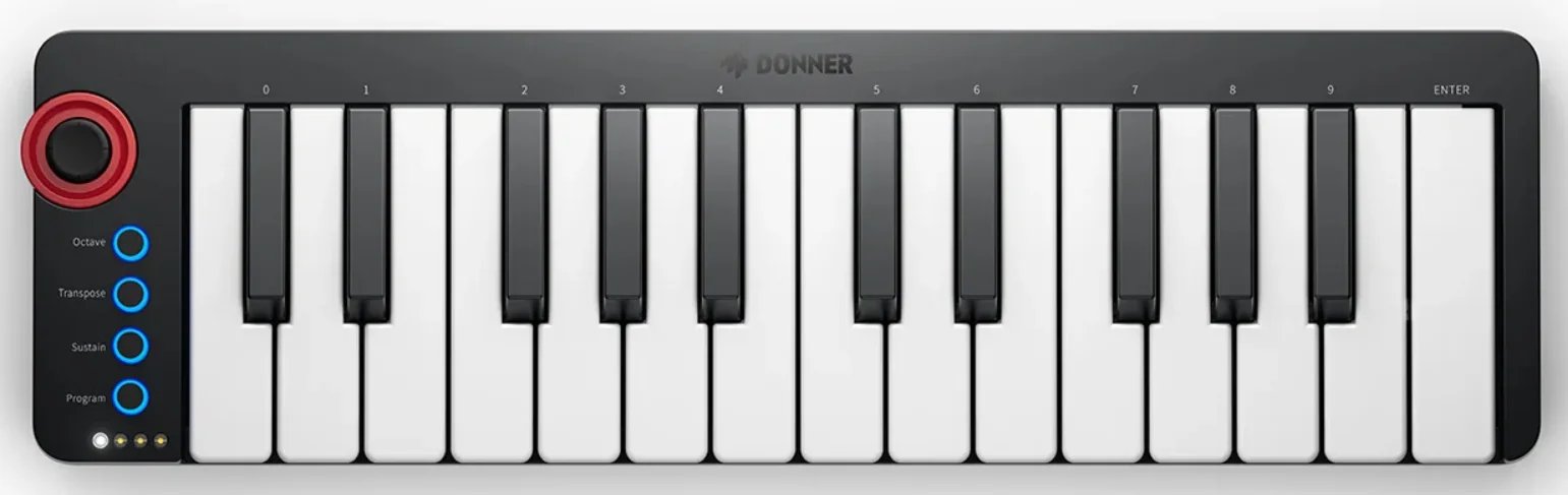 products donner n 25 mini usb 25 key midi keyboard controller with velocity a167360 products donner n 25 mini usb 25 key midi keyboard controller with velocity a167360
