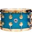 products dw collector s drx10814ssg083 ssc maple snare drum w gold hardware teal glass a163775