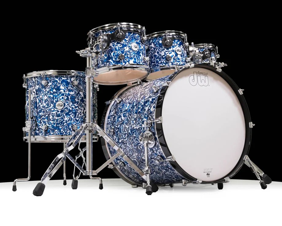 products dw design 5 piece drum set with hardware without throne blue lightning limited edition a165502 products dw design 5 piece drum set with hardware without throne blue lightning limited edition a165502
