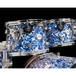 products dw design 5 piece drum set with hardware without throne blue lightning limited edition a165503