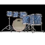 products dw design 7 piece drum set with hardware without throne blue lightning limited edition a165535
