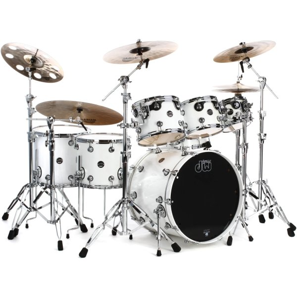 products dw performance wc7 7 piece drum set white ice a165561