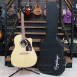 products epiphone j15ec deluxe fishman acoustic electric guitar include hardcase natural a148182