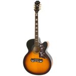 products epiphone j200ec studio parlor solid top fishman sonitone vintage sunburst w cable eej2vsgh1 a147925