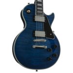 products epiphone les paul custom electric guitar with premium gig bag viper blue a156045