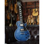 products epiphone les paul custom electric guitar with premium gig bag viper blue a156048
