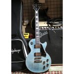 products epiphone les paul custom figured electric guitar with premium gig bag transparent blue a156056