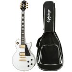products epiphone les paul custom original collection electric guitar with gig bag alpine white a152846