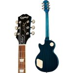 products epiphone les paul standard 60s quilt top electric guitar transluent blue a156200