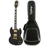 products epiphone sg custom two humbucker electric guitar with gig bag ebony a152859