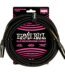 products ernie ball 20ft braided male to female xlr microphone cable black a125075