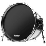 products evans eq3 resonant black bass drumhead 22 inch with port hole a158646