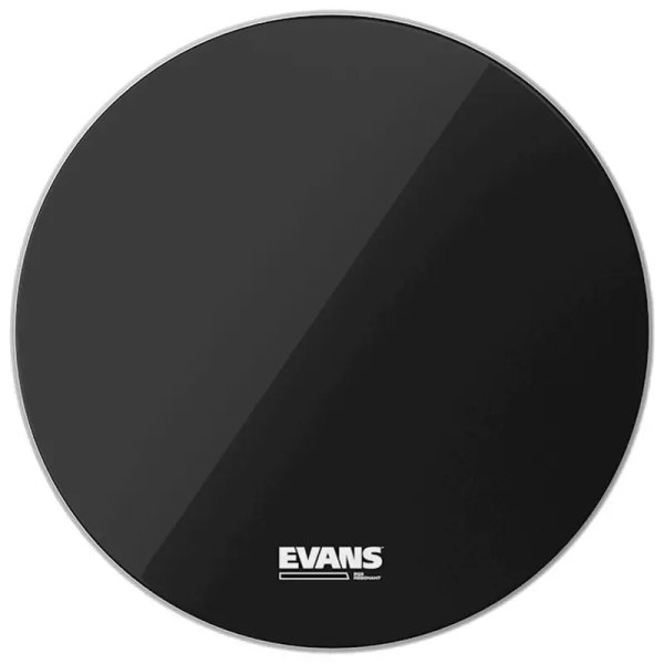 products evans eq3 resonant black bass drumhead 22 inch with port hole a158647
