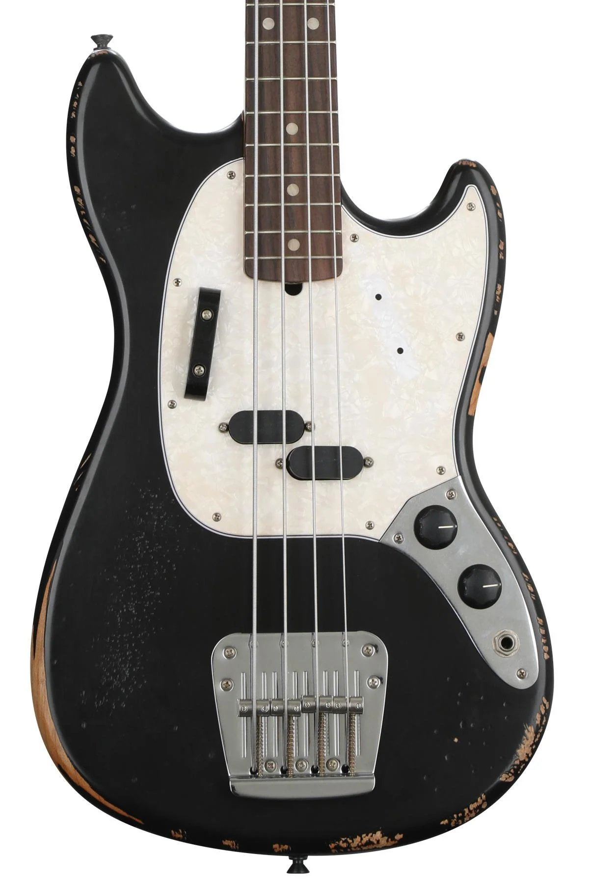 products fender jmj road worn mustang bass black a132782 products fender jmj road worn mustang bass black a132782