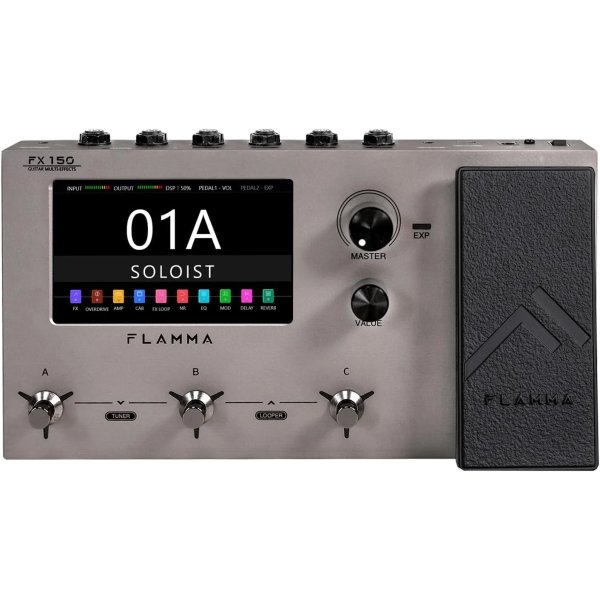 products flamma fx150 guitar multi effects pedal gray a165782