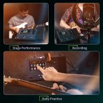 products flamma fx150 guitar multi effects pedal gray a165785
