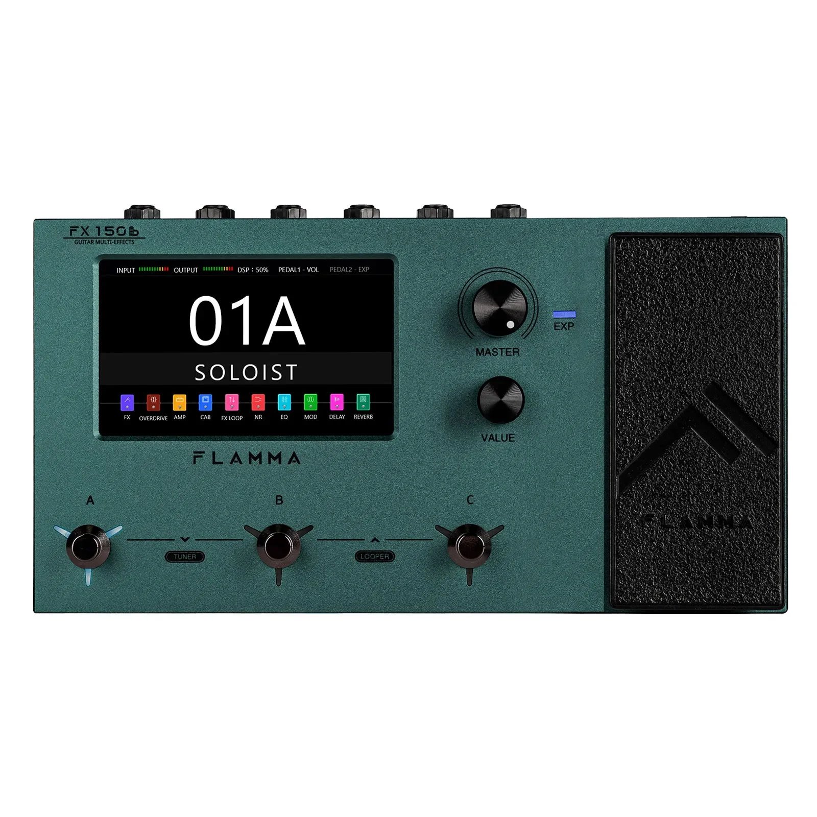 products flamma fx150b guitar multi effects pedal built in battery nebula green a165788 products flamma fx150b guitar multi effects pedal built in battery nebula green a165788