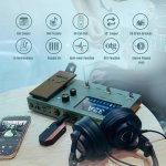 products flamma fx150b guitar multi effects pedal built in battery nebula green a165790