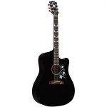 products gibson dave mustaine songwriter acoustic electric guitar with case ebony a167528
