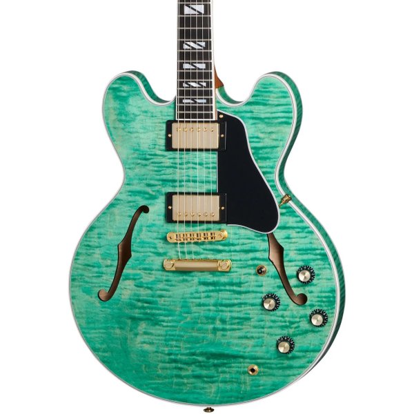 products gibson es supreme semi hollowbody electric guitar with case seafoam green 9452