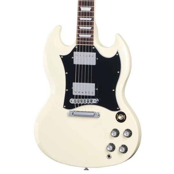 products gibson sg standard 61 electric guitar with case classic white 8738