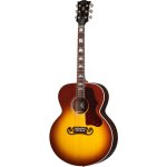 products gibson sj 200 studio rosewood acoustic eectric guitar with gig case rosewood burst with gloss top a167616