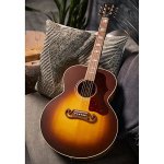 products gibson sj 200 studio rosewood acoustic eectric guitar with gig case rosewood burst with gloss top a167617
