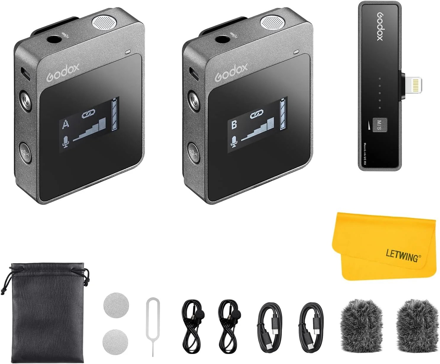 products godox movelink lt2 microphone wireless lavalier with 2 mic for iphone a128409 products godox movelink lt2 microphone wireless lavalier with 2 mic for iphone a128409