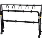 products hercules gs525b plus 5 piece guitar display rack with casters a154498