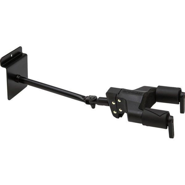 products hercules gsp40sb plus auto grip system guitar hanger slat wall mount long arm a146836