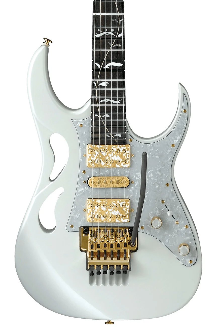 products ibanez pia steve vai signature 6 string electric guitar stallion white with case a158217 products ibanez pia steve vai signature 6 string electric guitar stallion white with case a158217