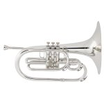 products king model 1121sp marching mellophone silver plate a44388