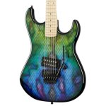 products kramer baretta custom graphics viper electric guitar snakeskin green blue fade 7220