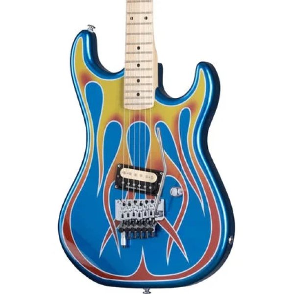 products kramer baretta hot rod blue sparkle flames d tuna electric guitar 7242