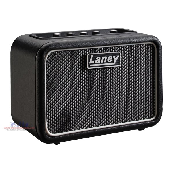 products laney mini st superg 2x3w stereo battery powered guitar amp black and silver 4851