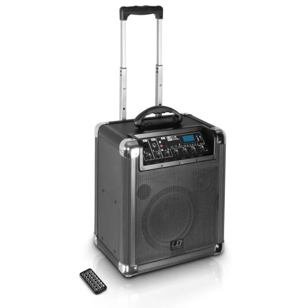 products ld systems roadjack 10 battery powered bluetooth loudspeaker with mixer 3151