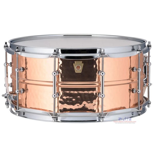 products ludwig lc662k copperphonic snare drum 6 5 x 14 hammered imperial lugs 4929