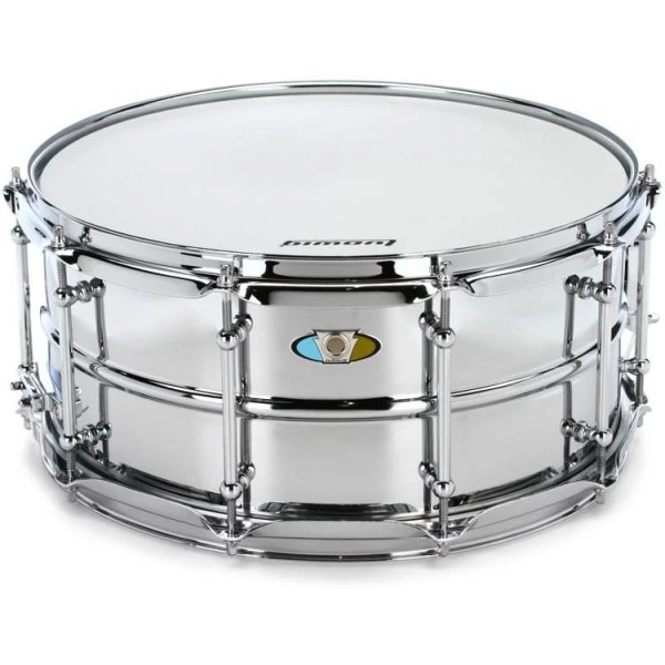 products ludwig supralite lu6514sl 6 5 x14 steel snare drum 8236