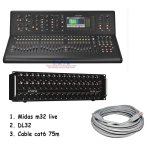 products midas m32 live 32 channel digital mixer paket dl32 cable cat6 4766