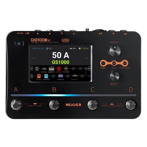products mooer gs1000li intelligent amp profiling processor multi effects pedal with rechargeable battery 9355