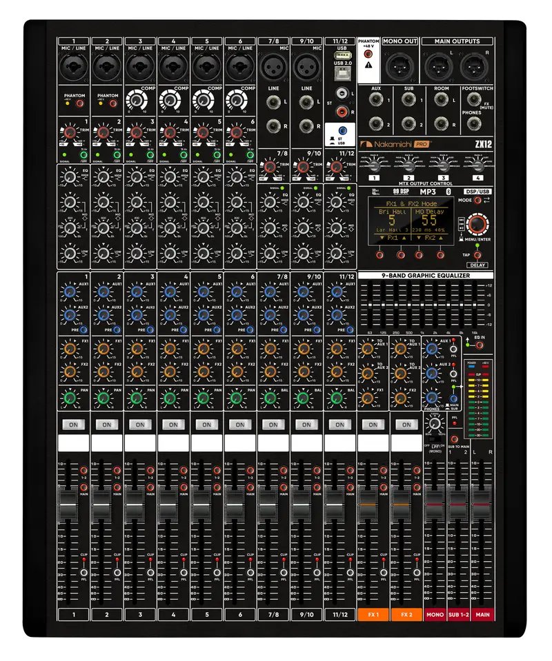 products nakamichi zx 12 professional 12 channel audio mixer 9606 products nakamichi zx 12 professional 12 channel audio mixer 9606
