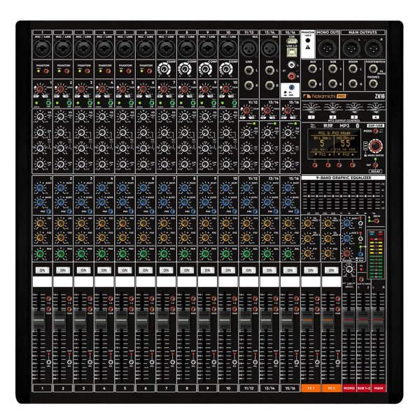 products nakamichi zx 16 professional 16 channel audio mixer 9607