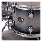 products natal arcadia poplar 22 5 piece drum kit black silver sparkle a93957