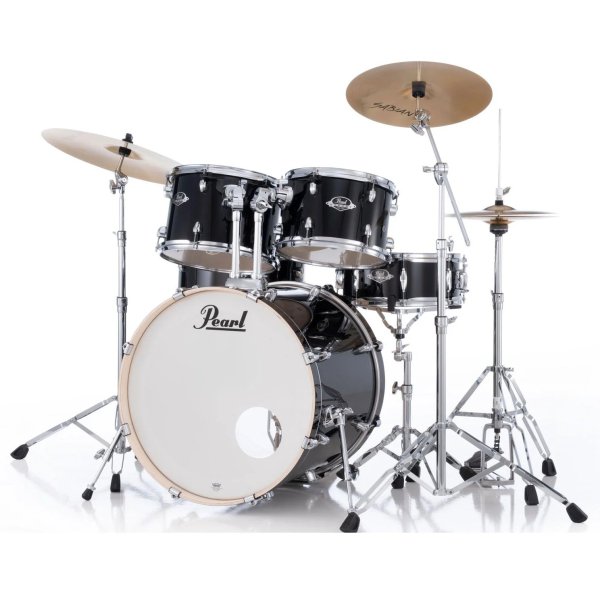 products pearl export exx726 spn c 6 piece drum set jet black 9815