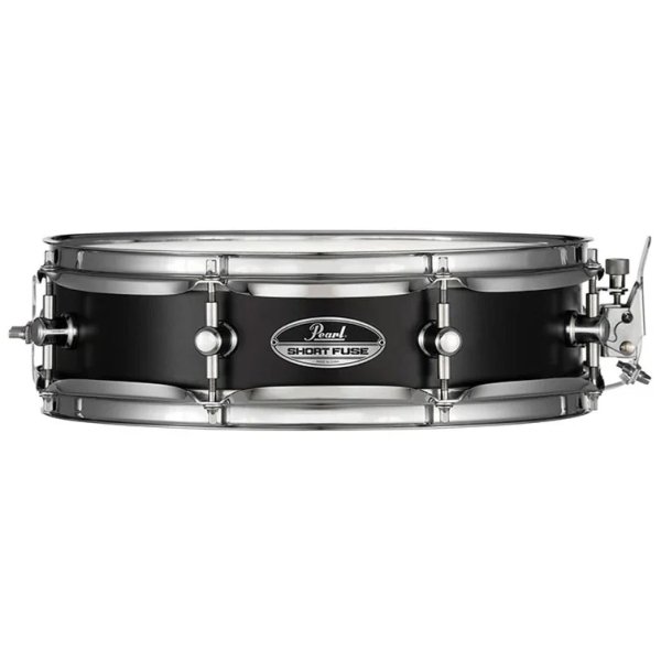 products pearl short fuse piccolo snare drum 3 5x13 inch black steel 9907