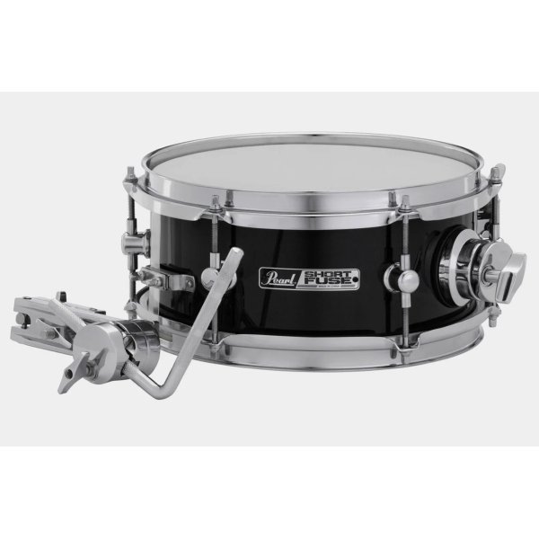 products pearl short fuse poplar 4 5x10 inch snare drum jet black 9908