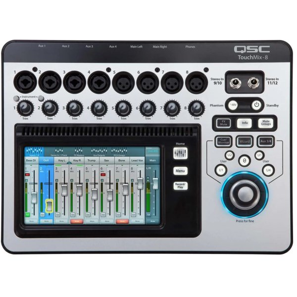 products qsc touchmix 8 8 channel compact digital mixer 3187